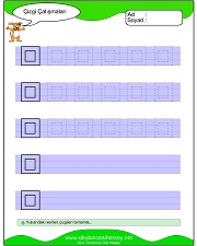 okul öncesi çizgi çalışma sayfaları